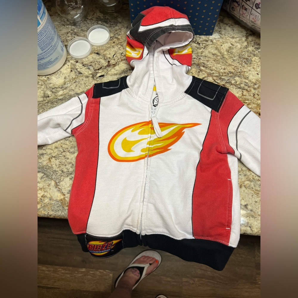 Blaze and the monster machines zip up hoodie